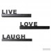Wrought Studio Howton 3 Piece Live, Love, Laugh Floating Shelf Set VKGL1783
