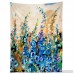 Bungalow Rose Delphiniums Jardin Bleu Art Tapestry BNGL4155