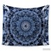 East Urban Home 'Tie-Dye Mandala Jain Blue' by Nina May Wall Tapestry HOBX3311