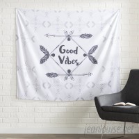 East Urban Home Boho Good Vibes by Famenxt Wall Tapestry EAUH3280