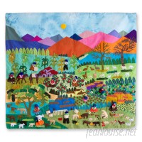 Novica Applique Highland Harvest by Maria Uyauri Tapestry NVC6373
