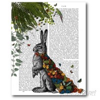 Courtside Market Hare with Butterfly Cloak Graphic Art on Wrapped Canvas COUR1605