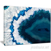 DesignArt 'Blue Brazilian Geode' Graphic Art on Wrapped Canvas DIBA5464