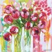 East Urban Home 'Razzle Dazzle Tulips' Painting Print on Canvas ESUR7783