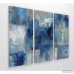 George Oliver 'Blue Morning' Acrylic Painting Print Multi-Piece Image on Gallery Wrapped Canvas GOLV2722