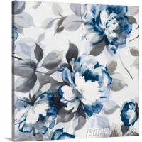 Great Big Canvas 'Scent of Roses II Painting Print in Indigo GRNG6133