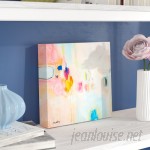 Latitude Run Rosa Abstract Painting Print on Wrapped Canvas LATR6190