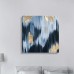 Mercury Row 'Gold Blue Fall' Framed Oil Painting Print on Wrapped Canvas MCRW5394