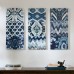 Mistana 'Flourish Ikat' 3 Pieces Painting Print on Canvas Set MTNA2362