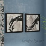 Orren Ellis 'Galaxy I' 2 Piece Framed Acrylic Painting Print Set ORNL1094