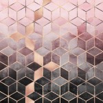 Wade Logan 'Pink and Gray Cubes' Graphic Art Print on Canvas WDLN1837