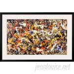 Wildon Home ® 'Convergence' by Jackson Pollock Framed Graphic Art CST40970