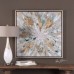 Willa Arlo Interiors 'Exploding Star Modern' Abstract Framed Oil Painting Print on Canvas WRLO1164