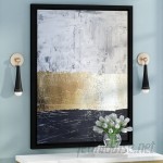 Willa Arlo Interiors 'Golden Sea' Framed Graphic Art Print on Canvas WRLO6233