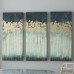 Willa Arlo Interiors 'Midnight Forest' Gel Coat Canvas Wall Art with Gold Foil Embellishment 3-Piece Set WRLO7263
