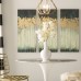 Willa Arlo Interiors 'Midnight Forest' Gel Coat Canvas Wall Art with Gold Foil Embellishment 3-Piece Set WRLO7263