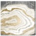 Willa Arlo Interiors 'Silver Gold Agate' Graphic Art on Wrapped Canvas WRLO2323