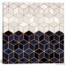 Willa Arlo Interiors 'White and Navy Cubes' Graphic Art on Wrapped Canvas WRLO7650