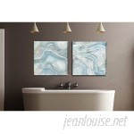 Wrought Studio 'Blue Agate II' Gallery Graphic Art Print on Wrapped Canvas VRKG5483