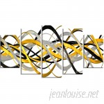 Zipcode Design 'Helix Expression Abstract' 5 Piece Graphic Art on Wrapped Canvas Set ZPCD1843