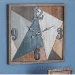Cole Grey Wood/Metal Wall Clock CLRB3937