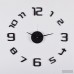 Latitude Run Skelton 3D Frameless Wall Clock in Black LDER6100