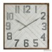 Union Rustic Oversized Louie Square Wood Wall Clock UNRS6631