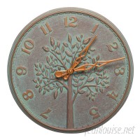 Whitehall Products 16 Tree of Life Indoor/Outdoor Wall Clock WHP2878