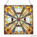 Astoria Grand Charlotte Square Glass Window Panel ASTG7831