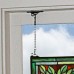 Design Toscano Dragonfly Floral Stained Glass Window TXG5175