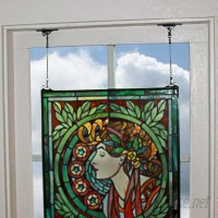 Design Toscano St Katherines Row Stained Glass Window Panel TXG9352