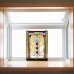 Fleur De Lis Living Stained Glass Geometric Window Panel FDLV3135