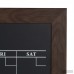 Union Rustic Framed Monthly Calendar Magnetic Wall Mounted Chalkboard UNRS4106