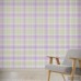 August Grove Hinman March Floral Plaid 4' L x 24 W Peel and Stick Wallpaper Panel NDN14896