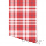 August Grove Hitchens Plaid 4' L x 24" W Peel and Stick Wallpaper Panel NDN14922