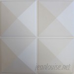 eModern Decor Diamond 19.6' x 19.6" Geometric 10 Piece Panels Wallpaper EMDE1027