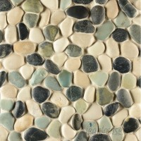 GSMT Pebble Rock Pebble Stone Unglazed Mosaic Tile in Awan GSMT2184