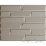 threeDwall 31.4" x 24.6" Paintable Brick 3D Embossed Panel Wallpaper TDWL1011