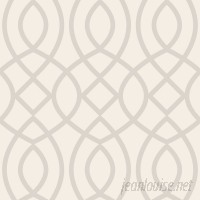 Swag Paper Trellis Woven Geometric Panel 78'' H x 26'' W Wallpaper SWPA1364