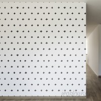 Walls Need Love Inked Swiss Cross Removable 8' x 20 Wallpaper WANL2658