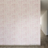 Walls Need Love Rose Removable 8' x 20" Chevron Wallpaper WANL3357