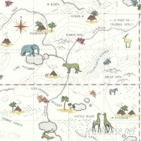 York Wallcoverings Growing Up Kids Timbuktu Removable 33' x 20.5" Wallpaper Roll DOQ2356