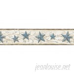 Brewster Home Fashions Countryside June Heritage Tin 15' x 5.7" Star 3D Embossed Border Wallpaper BZH4976