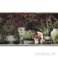 Brewster Home Fashions Pure Country Frema Still Life 15' x 7 Floral 3D Embossed Border Wallpaper BZH3541