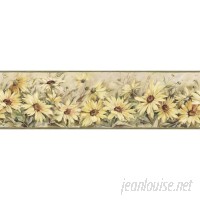 Brewster Home Fashions The Cottage Regal Sunflowers 15' x 6" Wallpaper Border BZH6614