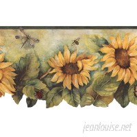 Norwall Wallcoverings Inc Fresh Kitchens V 15' x 20.5 Die-Cut Sunflower Border Wallpaper NOWI1292