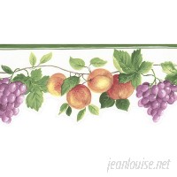 Norwall Wallcoverings Inc Fresh Kitchens V 15' x 5 Hybrid Fruit Border Wallpaper NOWI1177