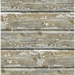 Gracie Oaks Longino Planks 18' L x 20.5" W Wood and Shiplap Peel and Stick Wallpaper GRCS4727
