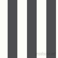 Mercer41 Marylyn Awning 16.5' L x 20.5 W Stripes Peel and Stick Wallpaper Roll MCRF7255