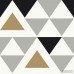 Mercer41 Rodden Triangle 16.5' L x 20.5 W Geometric Peel and Stick Wallpaper Roll MCRF4917